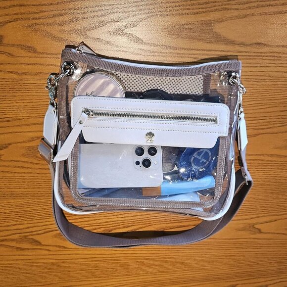 Beige Clear Stadium-Approved Crossbody Bag Durable TPU Versatile for Concerts an - Picture 8 of 8